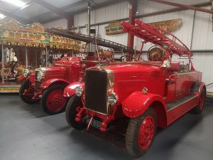 2 old fashioned Fire Engines